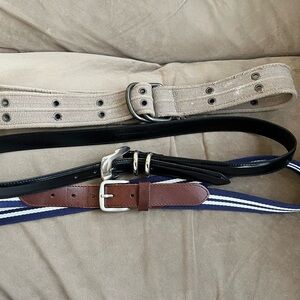 Stylish Black and Brown Belt Trio